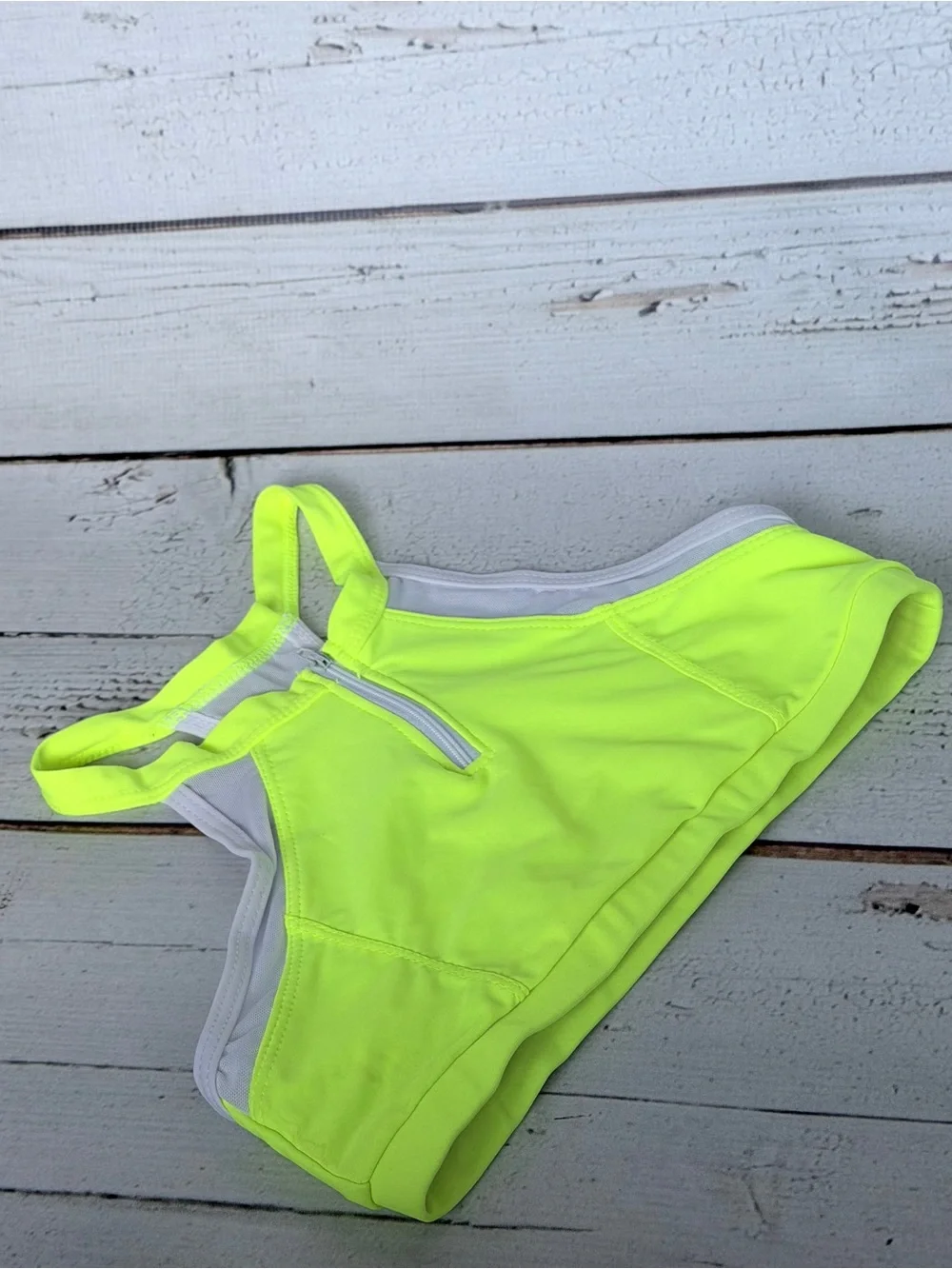 Neon Yellow Sport Crop Top & Shorts Set